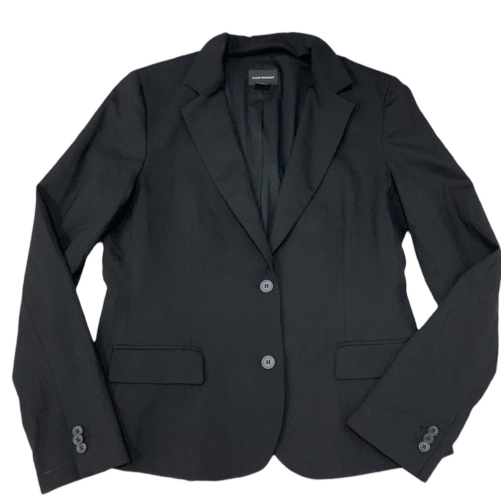 Club Monaco Black Wool Blazer